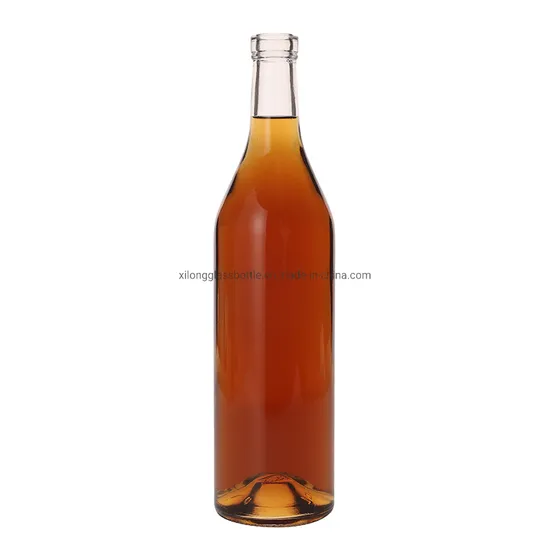 Empty 750ml Bordeaux Burgundy Clear Amber Glass Wine Bottle Wholesale Champagne Grape Red Wine Bottle