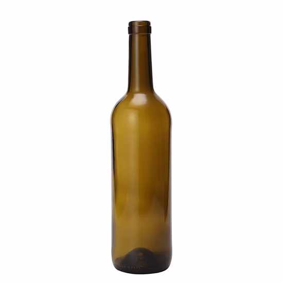 Empty 750ml Bordeaux Burgundy Clear Amber Glass Wine Bottle Wholesale Champagne Grape Red Wine Bottle