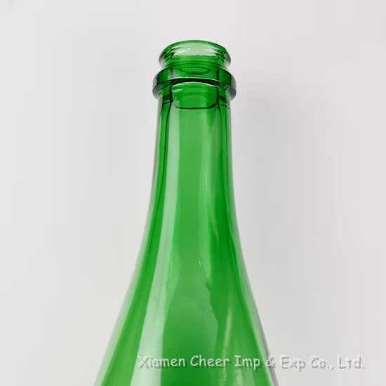 Emerald Green Color 750ml Glass Champagne Bottle