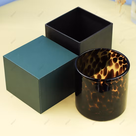 Оптовая продажа 6 унций 8 унций 315 мл круглая стеклянная чашка для свечей стеклянная бутылка для свечей стеклянный контейнер для свечей стеклянная банка для свечей с герметичной бамбуковой крышкой для изготовления свечей