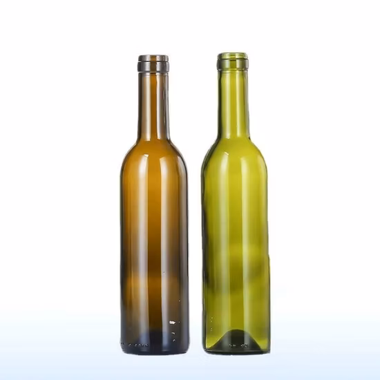 Стеклянная бутылка бордовая бутылка 750 мл темно-зеленая