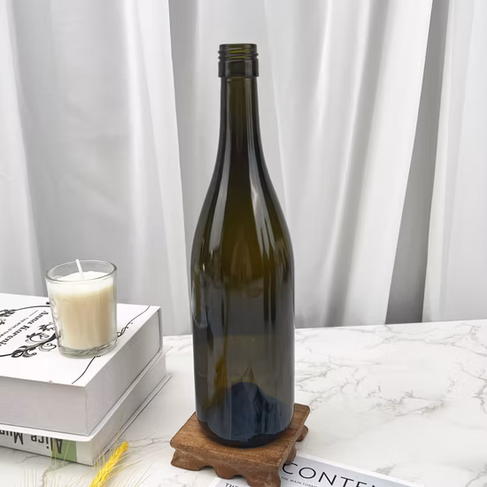 Оптовые стеклянные бутылки для вина Бордо и Бургундия объемом 750 мл.